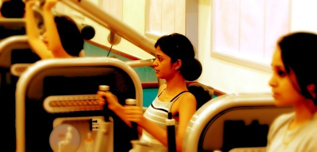 women in gym