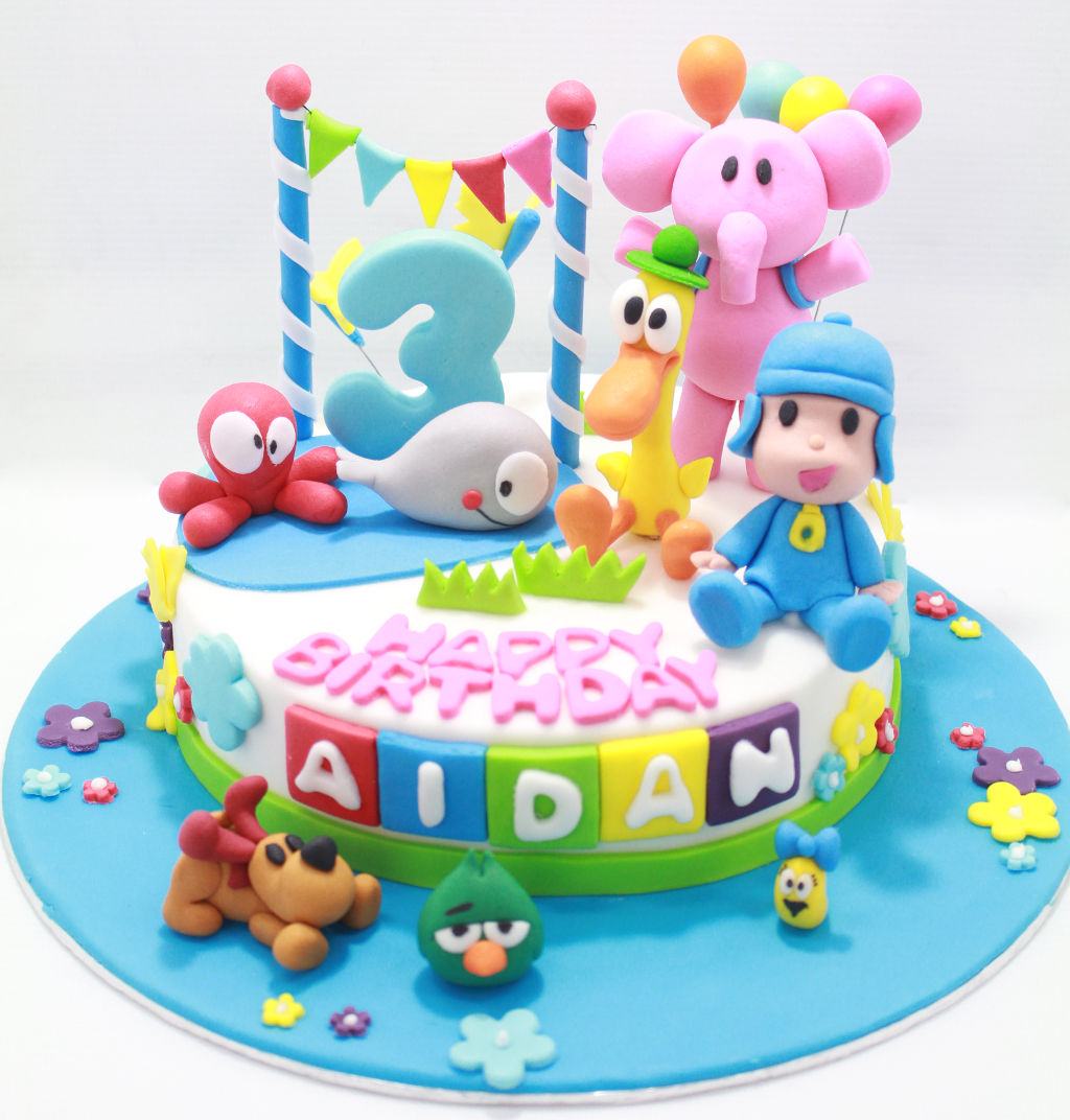 Kid's birthday Cake - Pocoyo cake from A Little CakeShoppe