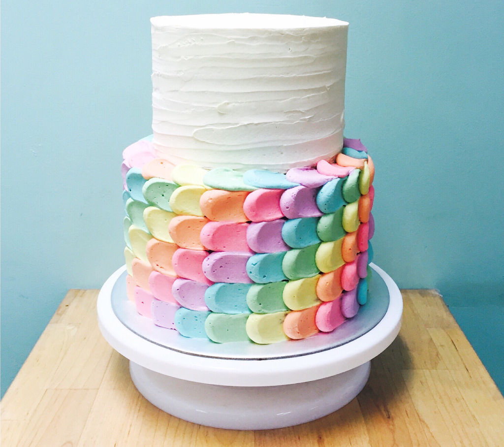 Kid's birthday Cake - Rainbow cake from Goobycakes