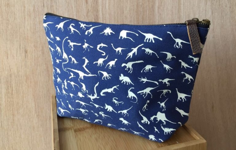 Ho Ching Dino Blue Pouch