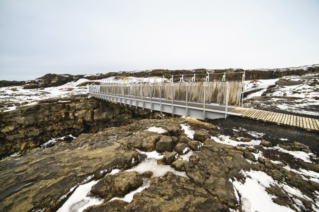 Northern Lights - Bridge between Continents - Iceland