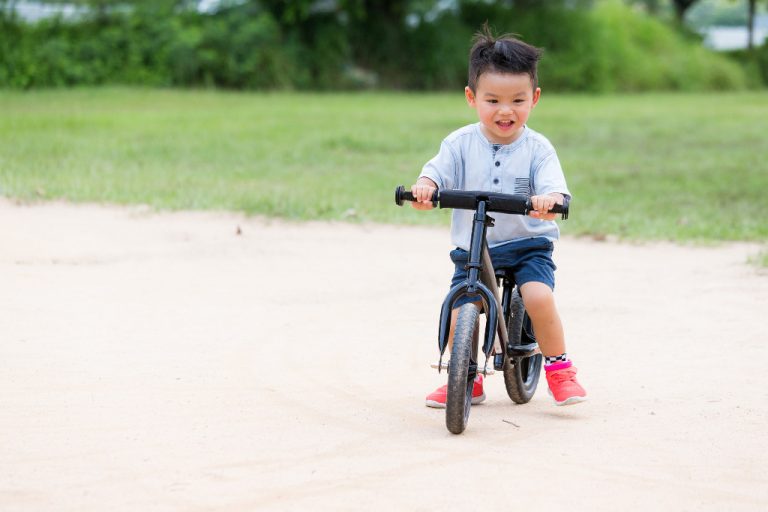 bike trails - boy balance bike