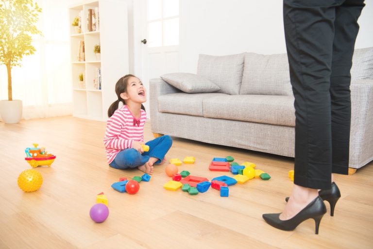 return to work - playful kid