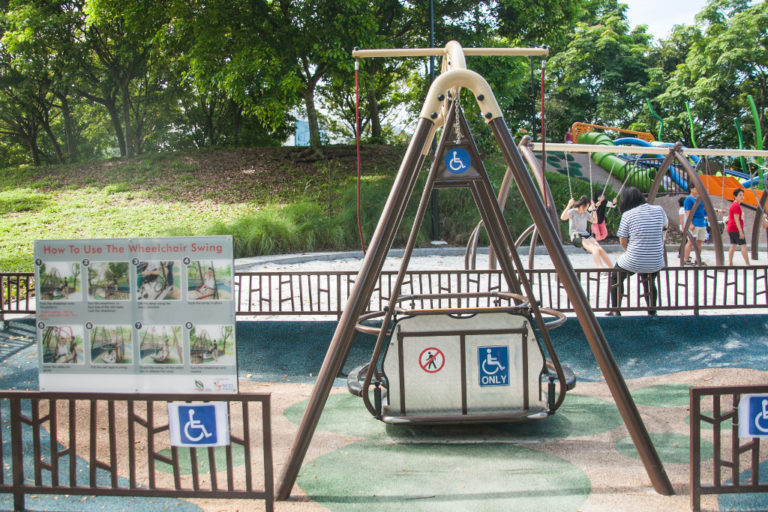 Admiralty Park - wheelchair-swing