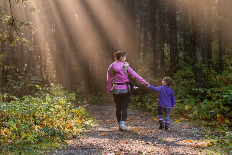 finding balance - mum and kids