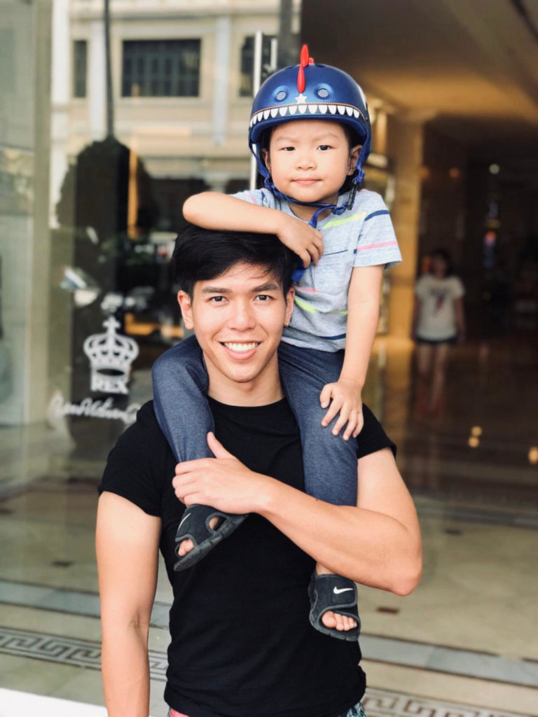 Leon Qiu and son Jude