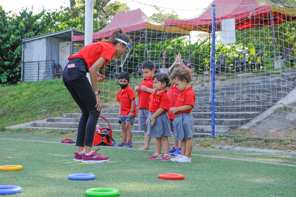 Red Schoolhouse @ PUB Recreation Club - preschoolers playing