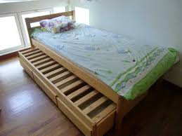 Seahorse wooden store bed frame