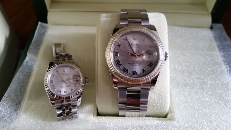 his and hers matching rolex watches