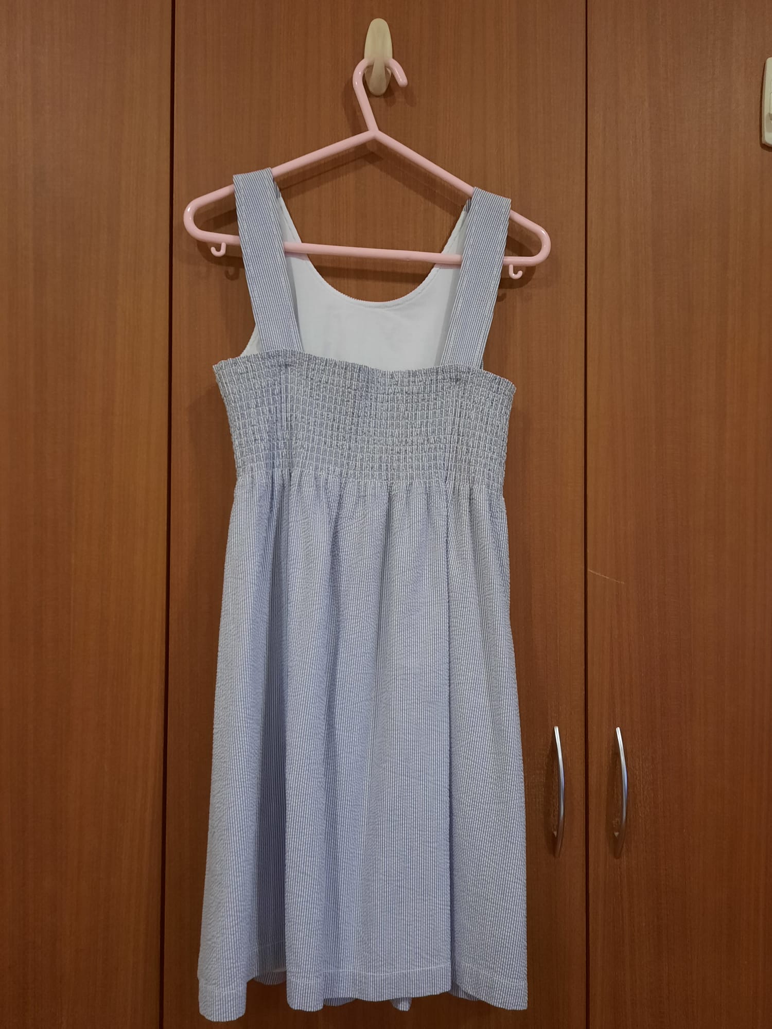 Blue & White Striped sleeveless dress 2.jpeg