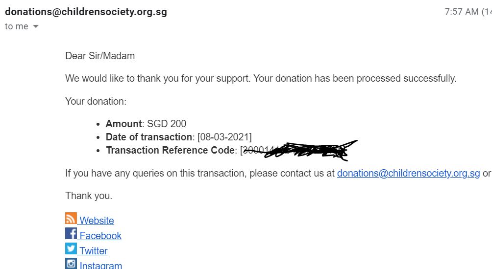 Donation $200 Children Society.JPG