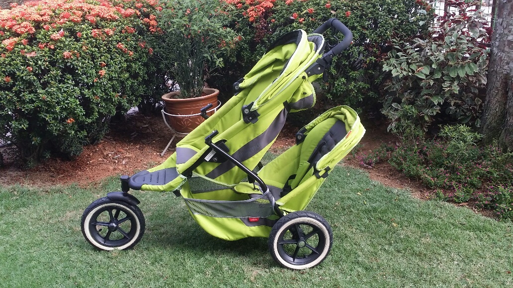 Phil \u0026 Ted double stroller (Lime Green 