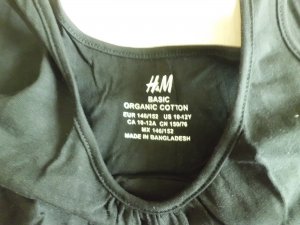 H&M Organic Cotton Basic Dress Tag 10-12YO Strike Black.JPG