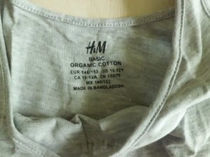 H&M Organic Cotton Basic Dress Tag 10-12YO Grey.JPG