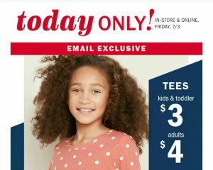 Gap (extra 50% storewide) /ON (extra 50% off storewide)