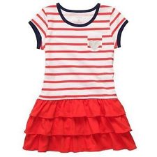 Carter Red Stripe Ruffle Layer Hem Dress.jpg
