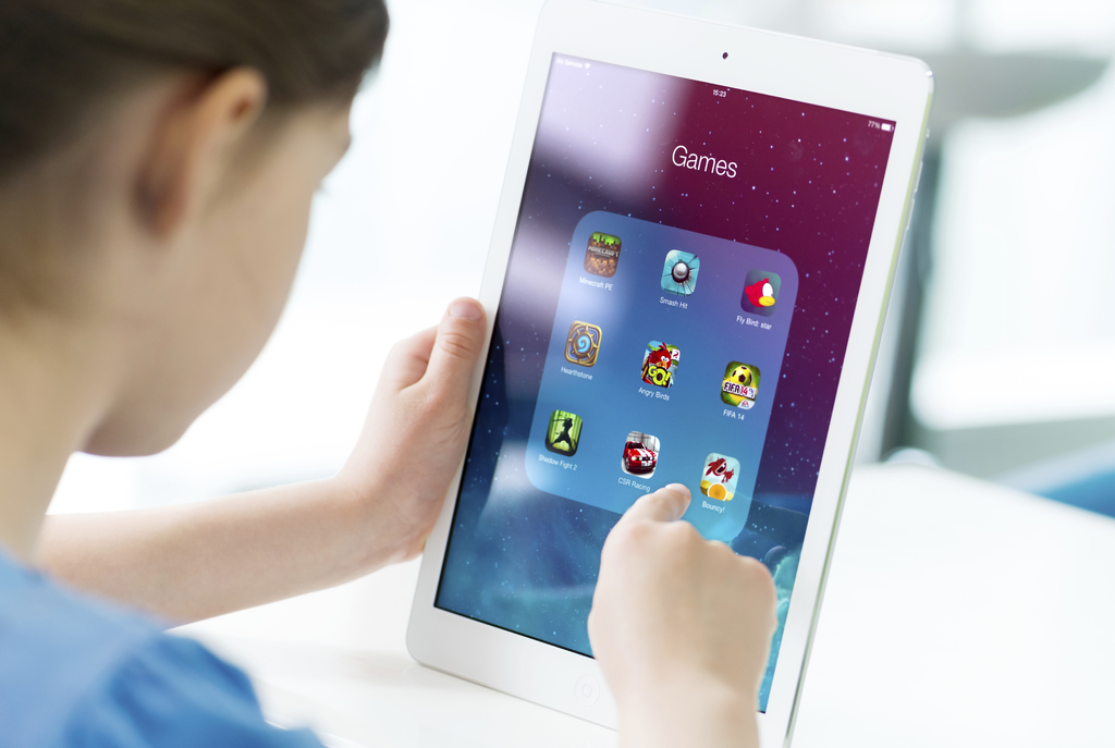 Game apps on Apple iPad Air