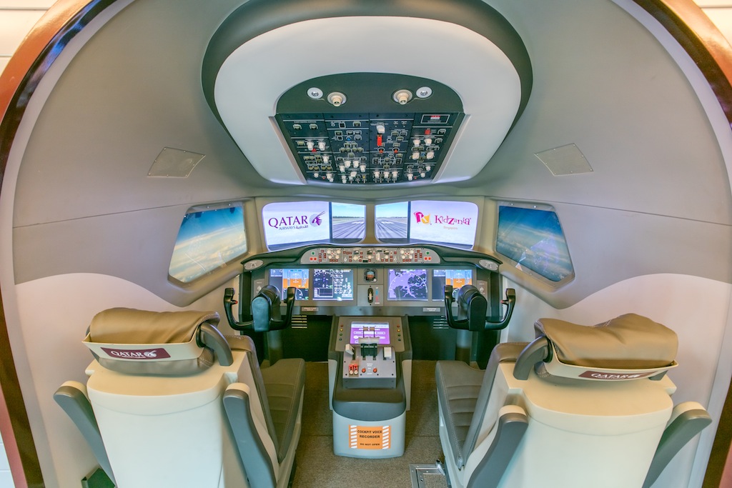 Kidzania Singapore - Flight Simulator, Aviation Academy