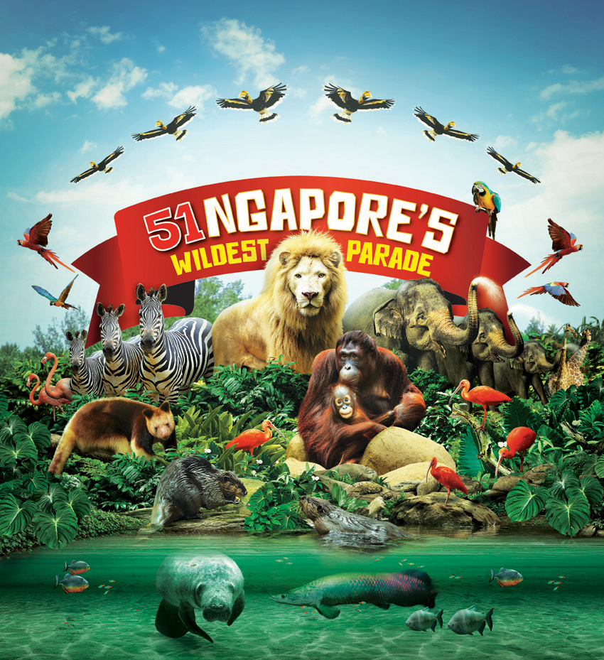 National Day at the Singapore Zoo, River Safari and Bird Park