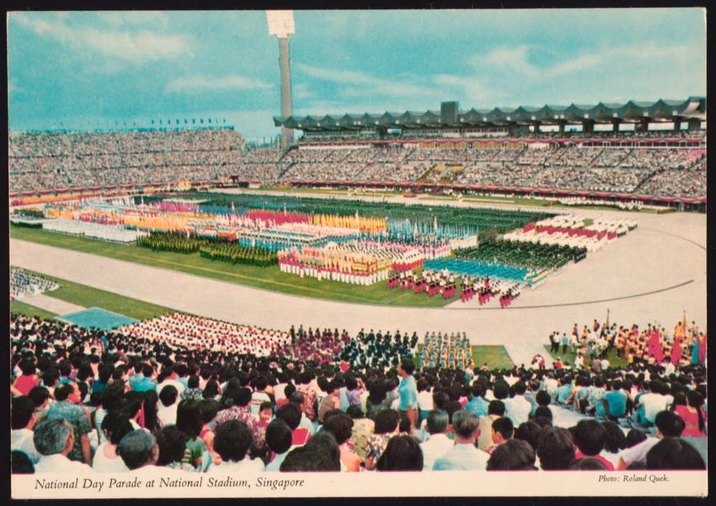 National Day Parade in the 1980s at National Stadium