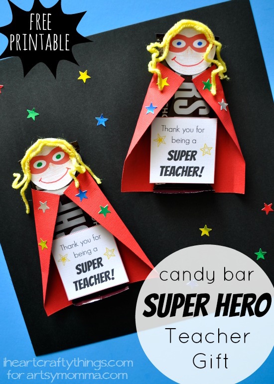 Superhero candy bar