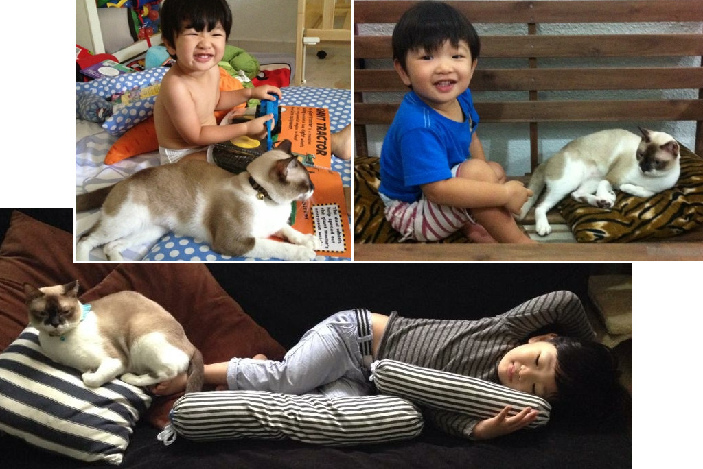 Kids and pets - Shayne and Tippy