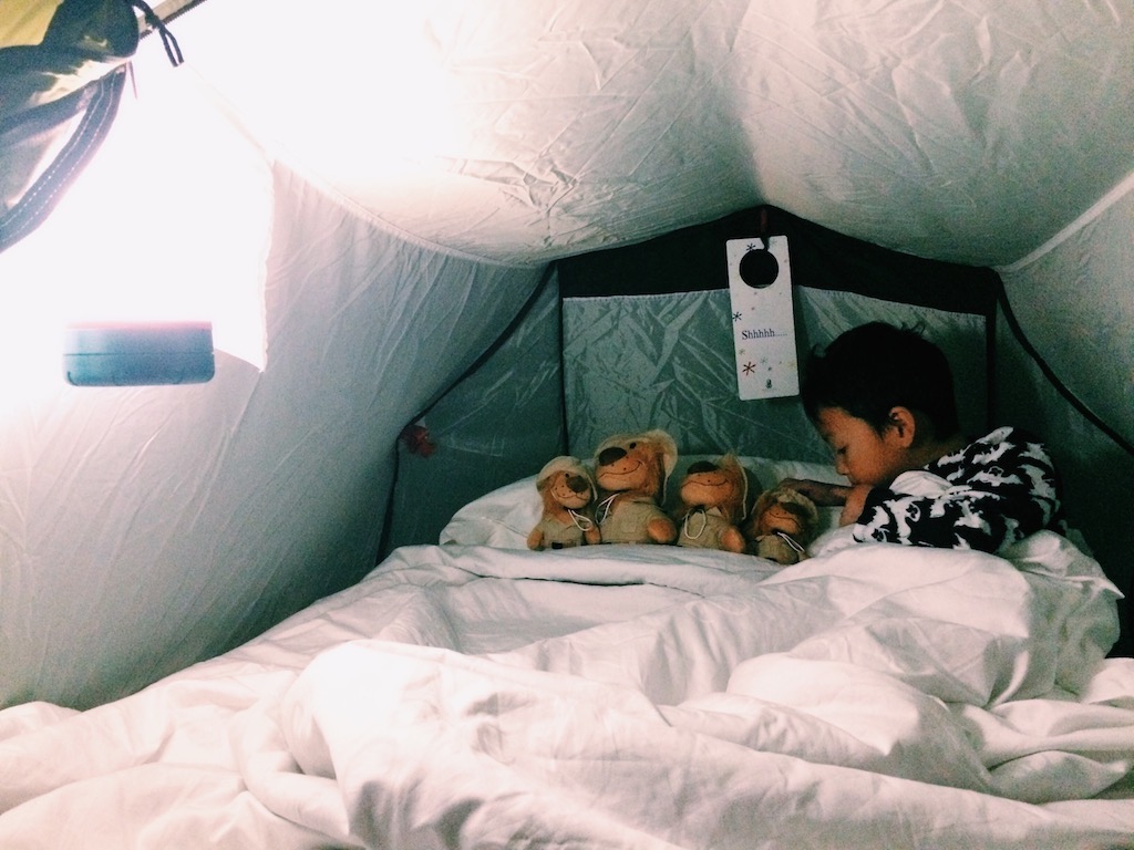 Ritz Kids Night Safari in tent