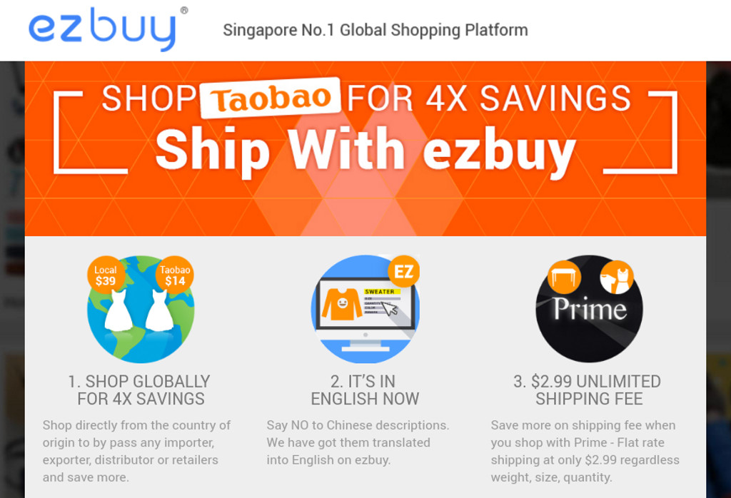 ezbuy - taobao 11.11 - promo