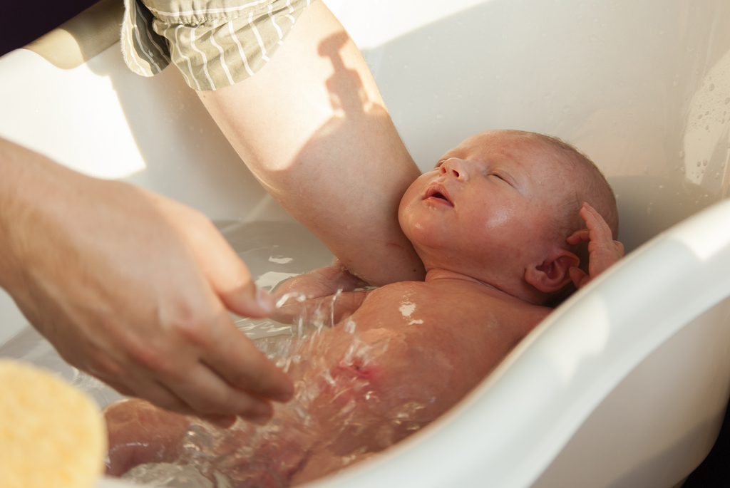 Newborn bathing