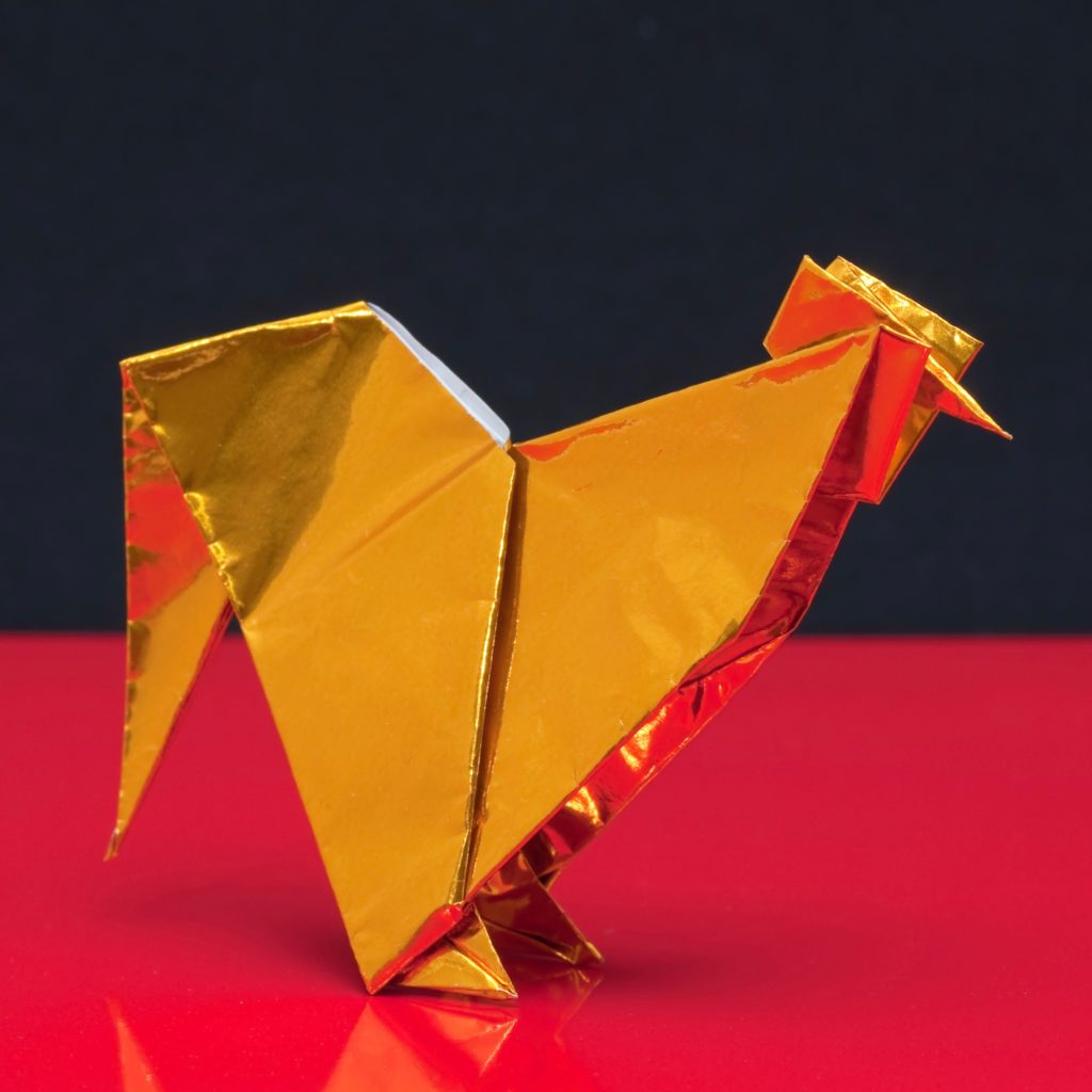 Origami - rooster