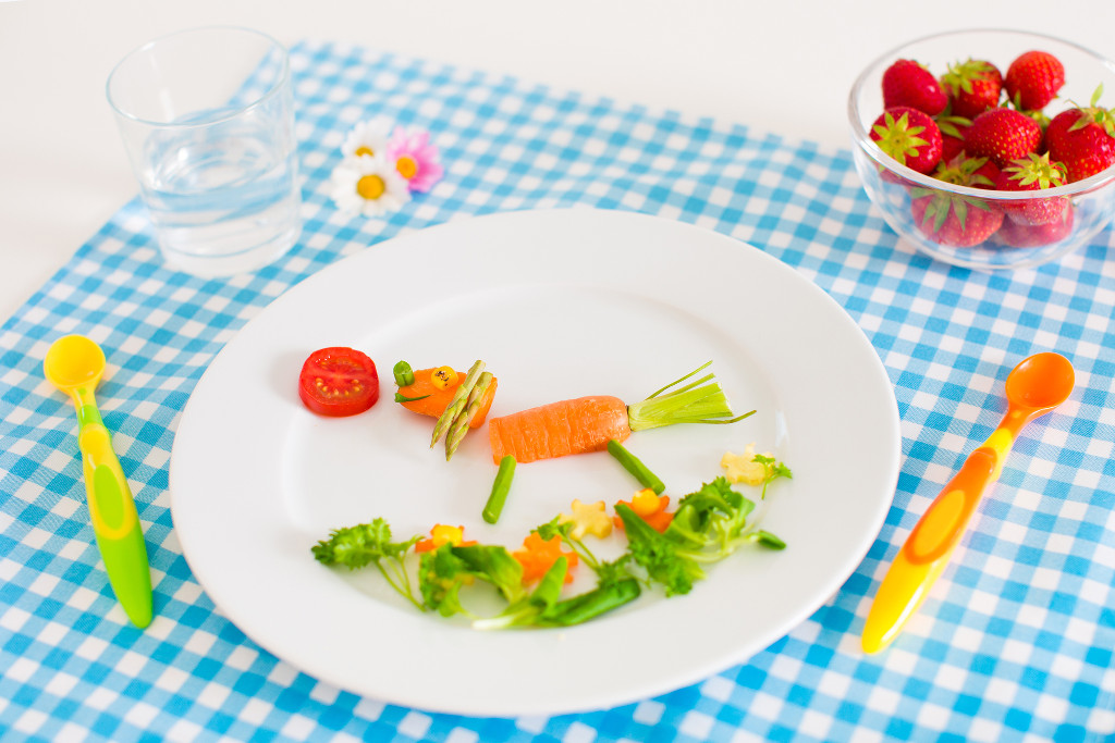 Fruit and vegetable meal for toddler