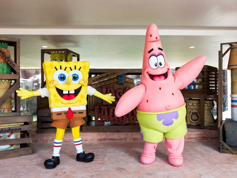 sunway lagoon - meet spongebob