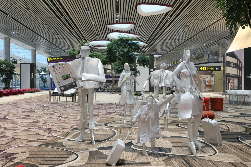 Changi Airport Terminal 4 -Travelling-Family