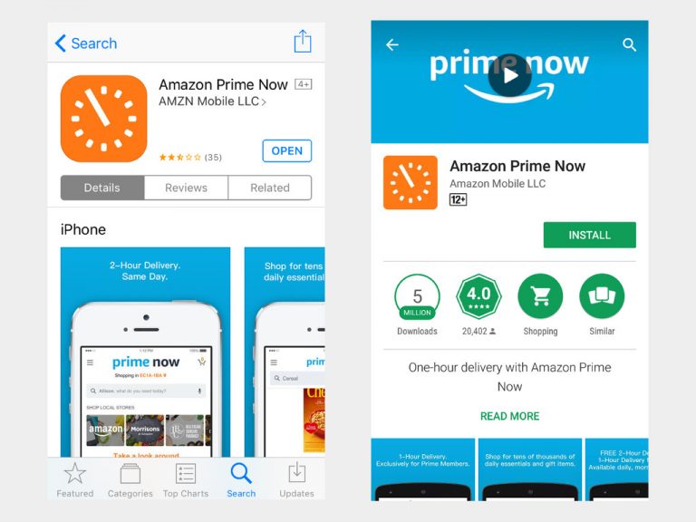 Amazon Prime Now -apps2