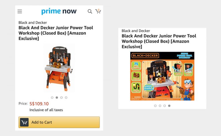 Amazon Prime Now - black decker