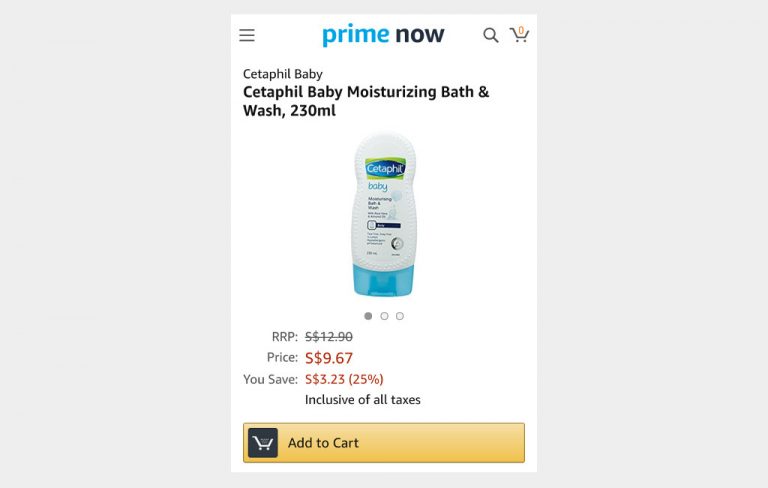 Amazon Prime Now - cetaphil