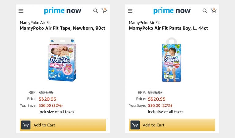 Amazon Prime Now - mamypoko