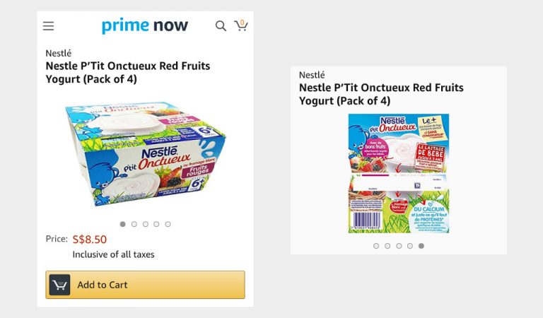 Amazon Prime Now - nestle