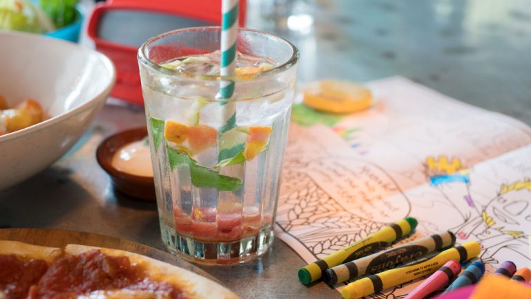 Jamie’s Italian kids’ menu - fruity water