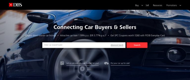 car shopping in singapore - dbs car marketplace