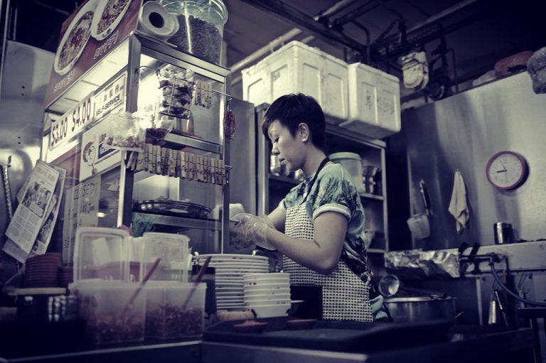 prawn noodles - hawker