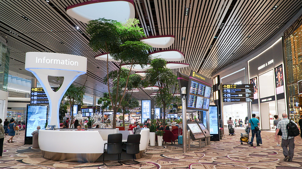 Terminal 4 of Changi Airport in Singapore