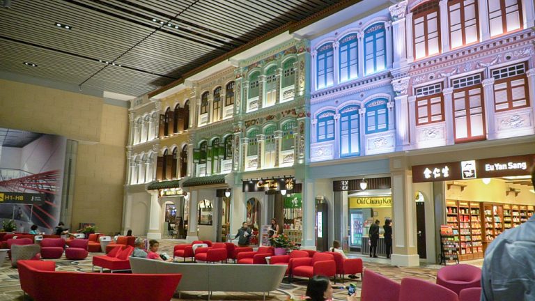 changi airport terminal 4 -shophouses