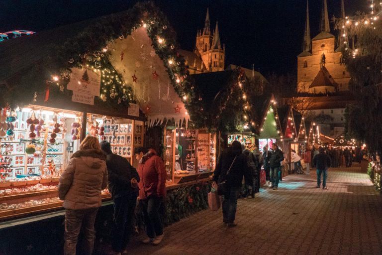 Christmas markets - erfurt stalls