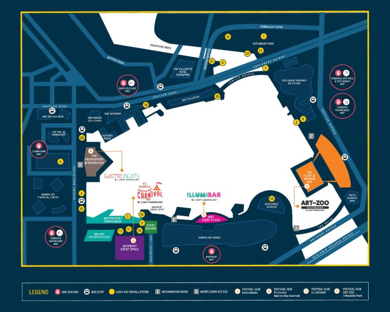 i Light Marina Bay 2018 - map