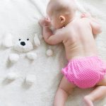 bathe a newborn - baby on towel