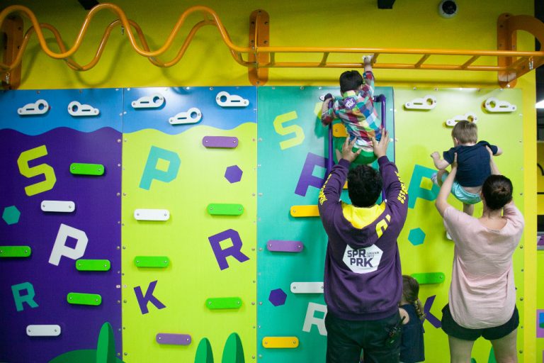 SuperPark Singapore - kids gym wall