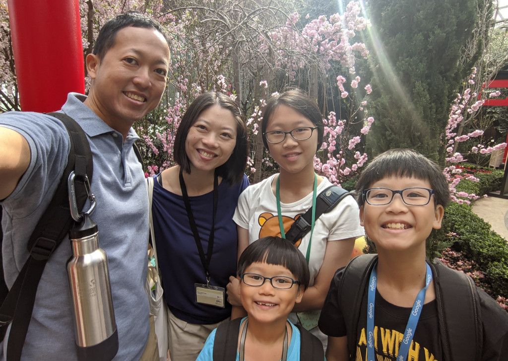 Lucian Teo and family