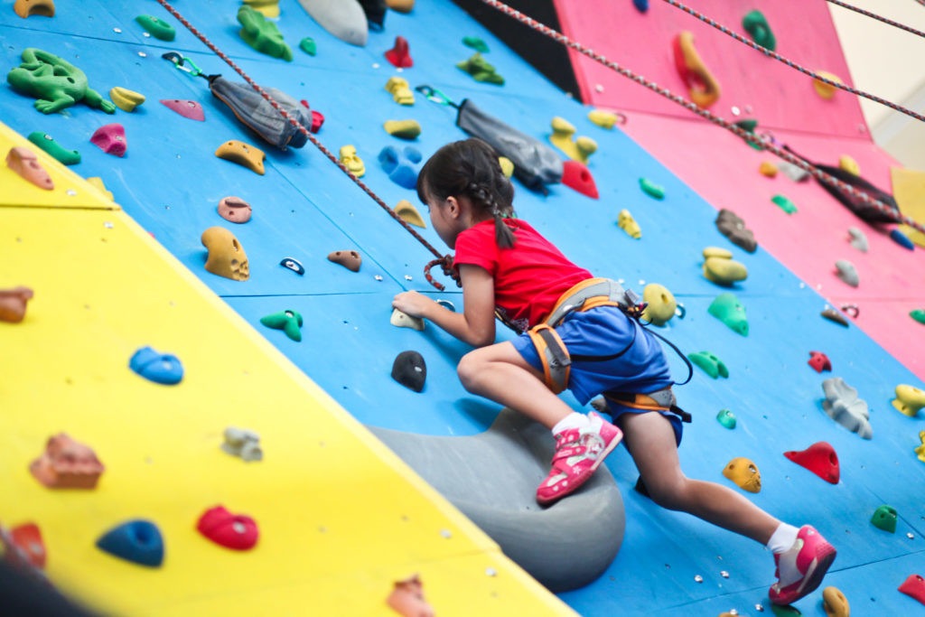 rock climbing for kids at The Rock School