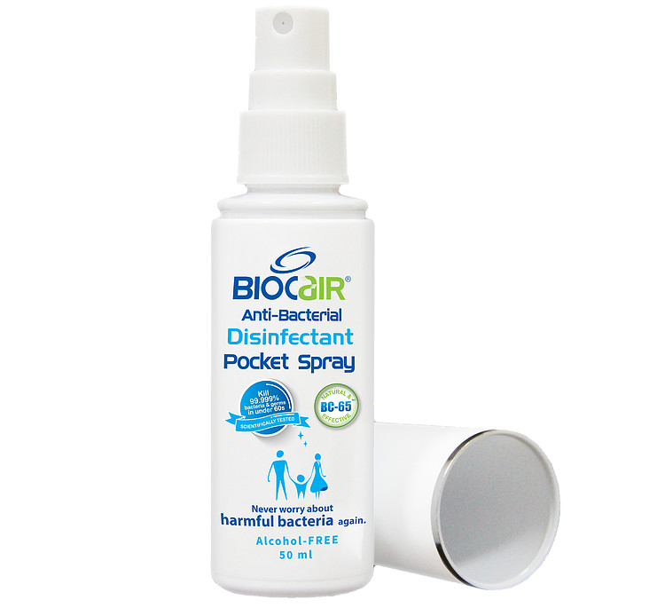 BioCair Anti-Bacterial Disinfectant Pocket Spray